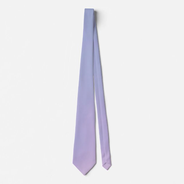 Gradient Blue, Purple, Lilac  Neck Tie (Front)