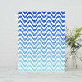 Gradient Blue Waves (Standing Front)
