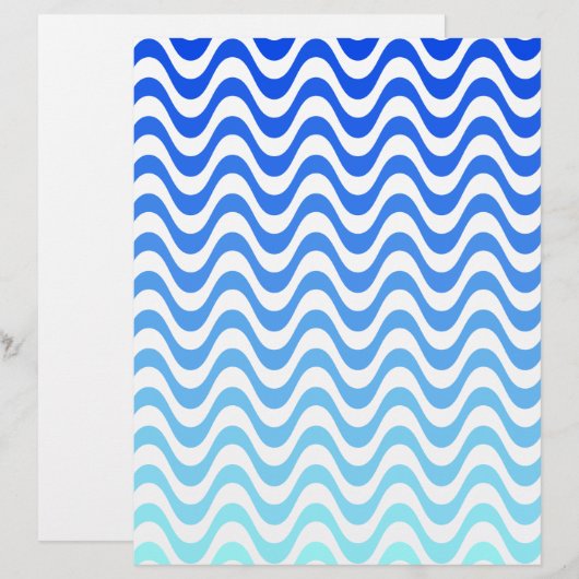 Gradient Blue Waves (Front/Back)