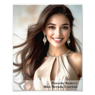 Gradient Border 8x10 Photogenic Pageant Print