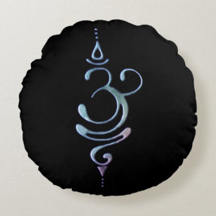 Gradient Breathe  Round Pillow