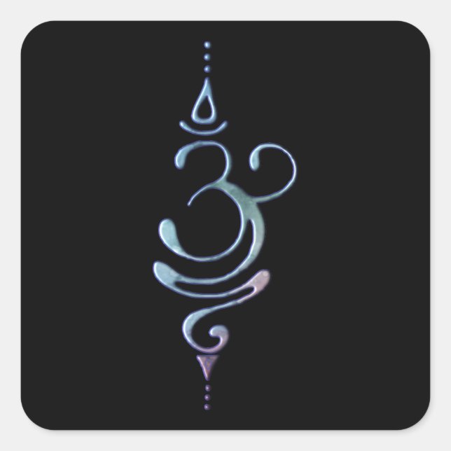 Gradient Breathe  Square Sticker (Front)