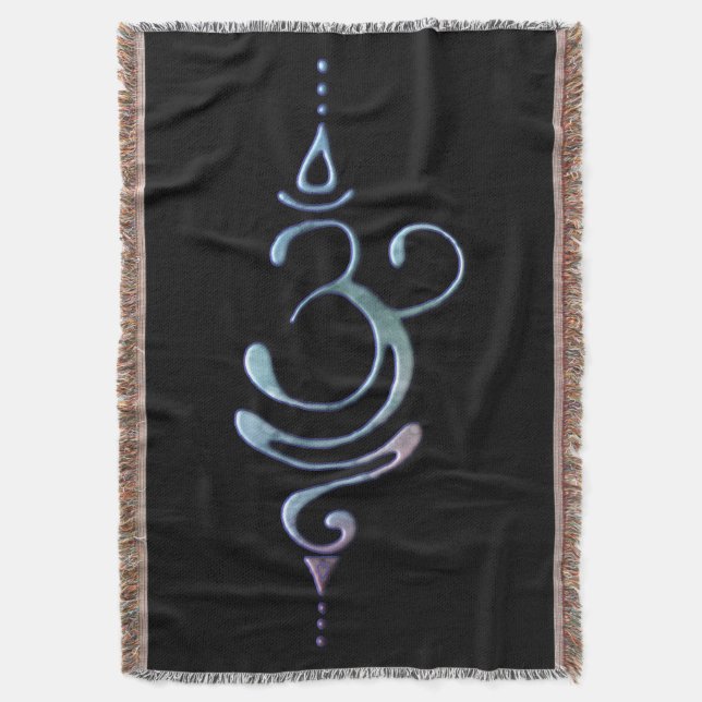 Gradient Breathe  Throw Blanket (Front Vertical)