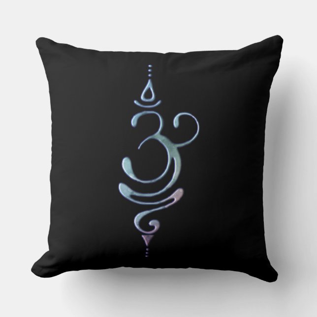 Gradient Breathe  Throw Pillow (Front)