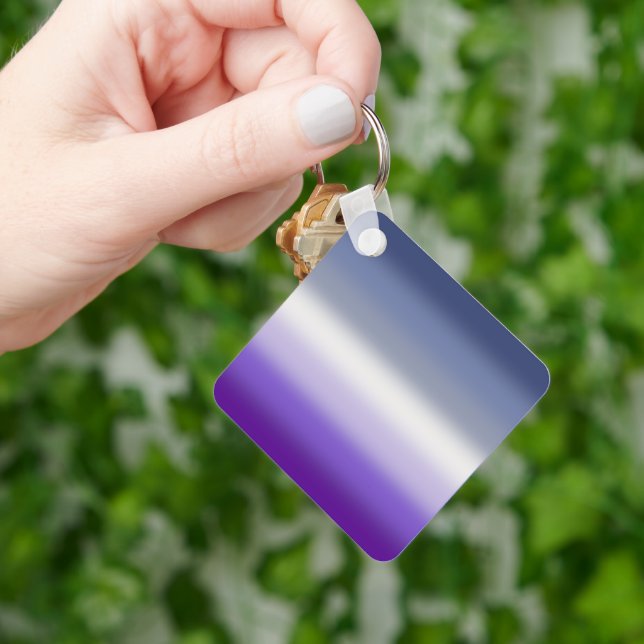 Gradient Butch Lesbian Pride Flag – Butch Flag Keychain (Hand)