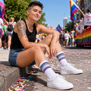 Gradient Butch Lesbian Pride Flag Socks