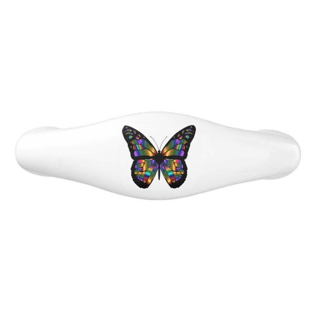 Gradient butterfly cartoon ceramic drawer pull (Front)