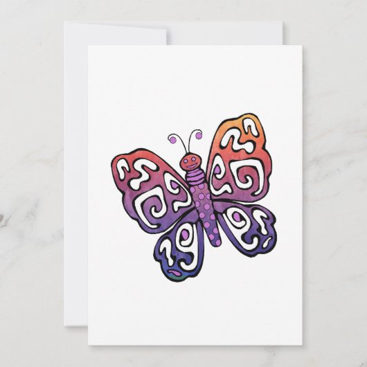 Gradient butterfly clipart (Front)