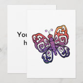 Gradient butterfly clipart (Front/Back)