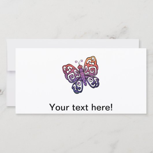 Gradient butterfly clipart (Front)