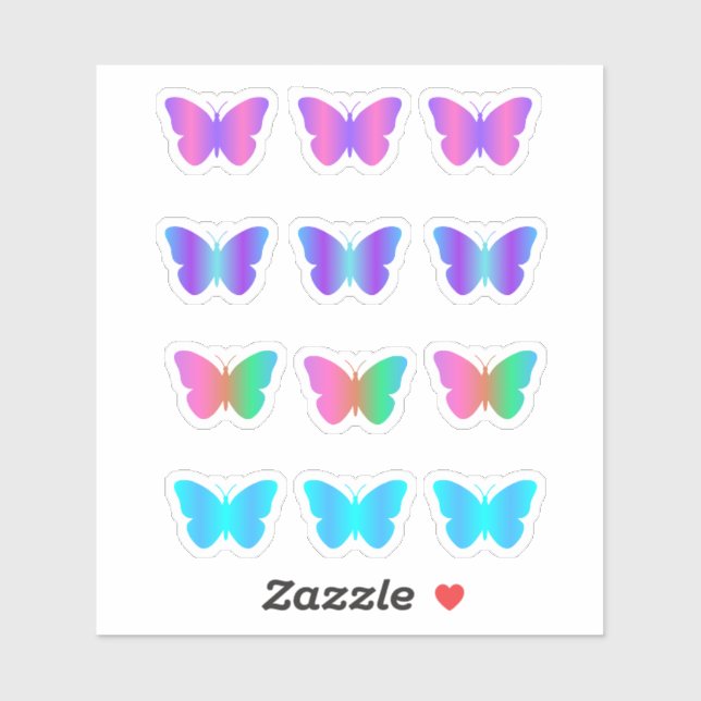 Gradient Butterfly Pack Sticker (Sheet)