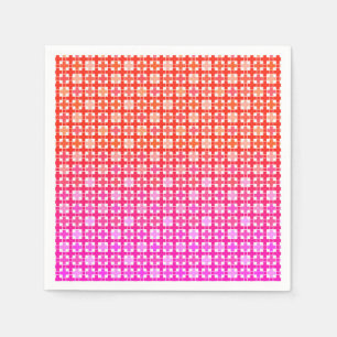 gradient , checkered gradient ,ombre  napkins