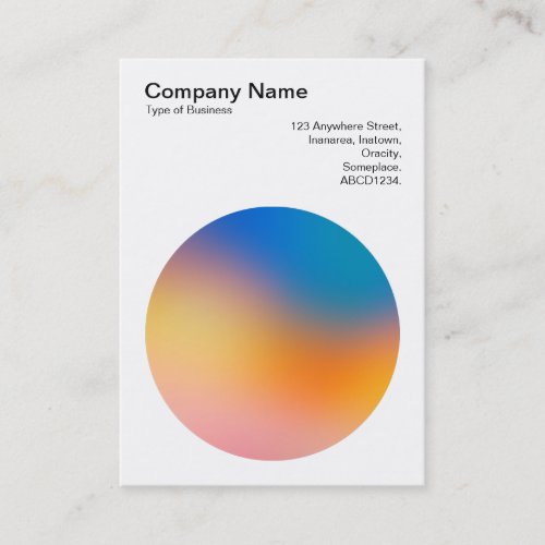 Gradient Circle 03 Business Card