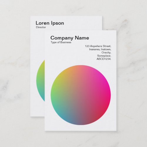 Gradient Circle 07 Business Card
