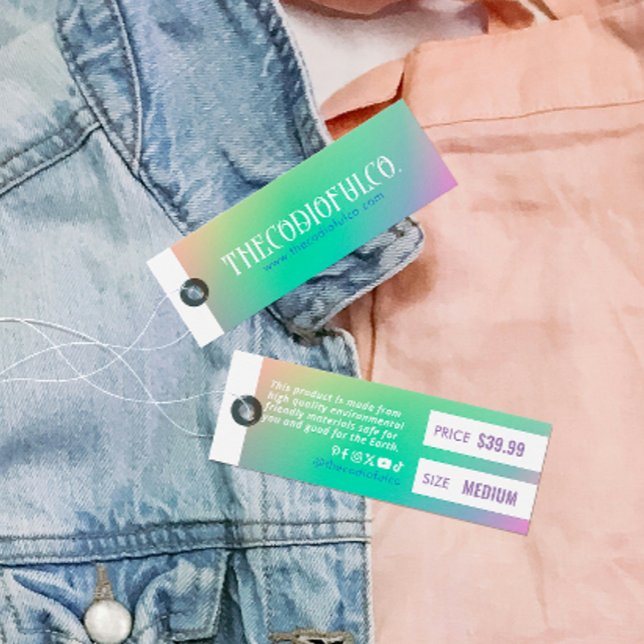 Gradient Clothing Price Hang Tag (Creator Uploaded)