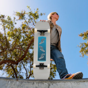 Gradient Cloud - light to deep Seasonal Moods Skateboard