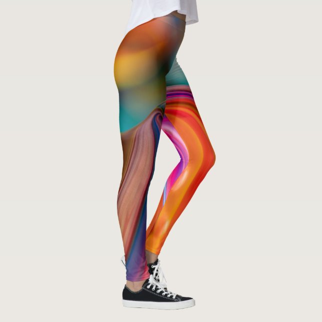 Gradient color combo leggings (Right)