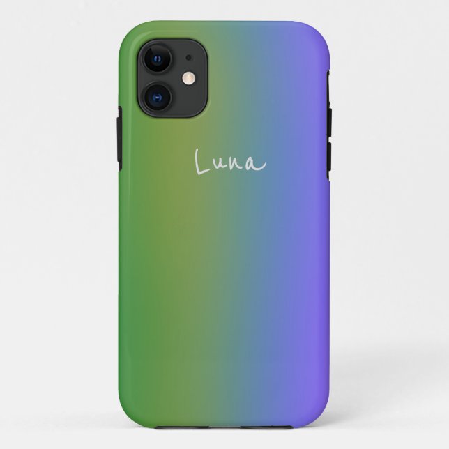 Gradient Color Customized iPhone 11 Case (Back)