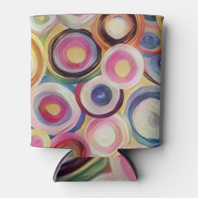 Gradient color, rough texture background. can cooler (Front)