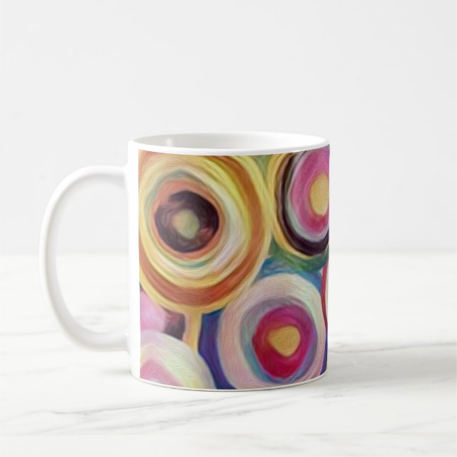 Gradient color, rough texture background. coffee mug (Left)