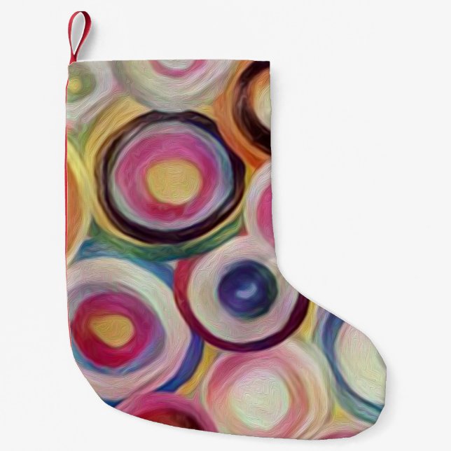 Gradient color, rough texture background. small christmas stocking (Front)