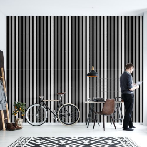 Gradient Color Striped Custom Colors Black White Wallpaper