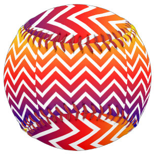 Gradient Colors Chevron Softball