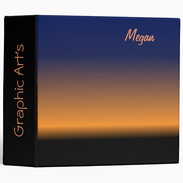 Gradient Colors Personal Binder (Front/Spine)