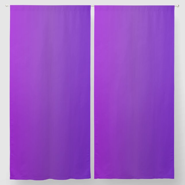 Gradient Colors Purple  Blackout Curtains (Pair)