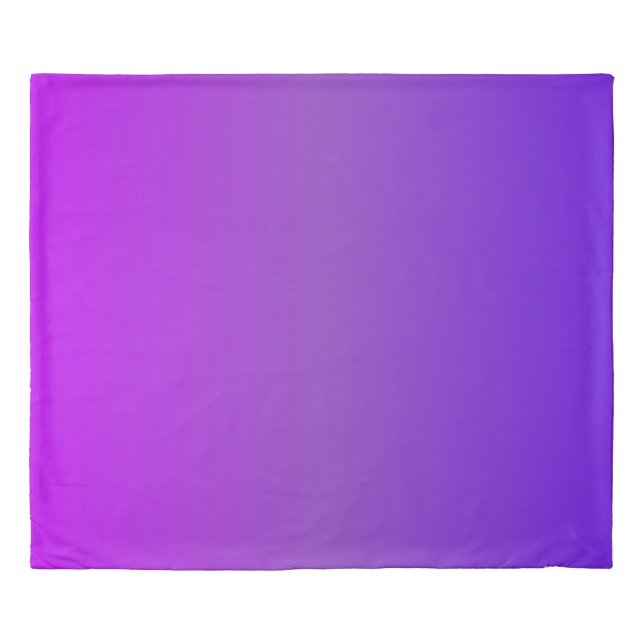 Gradient Colors Purple  Duvet Cover (Front)