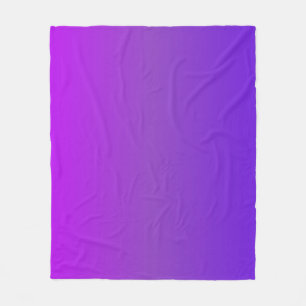 Gradient Colors Purple Fleece Blanket