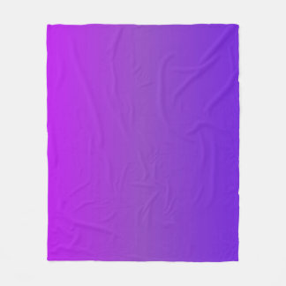 Gradient Colors Purple Fleece Blanket