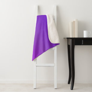 Gradient Colors Purple Sherpa Blanket