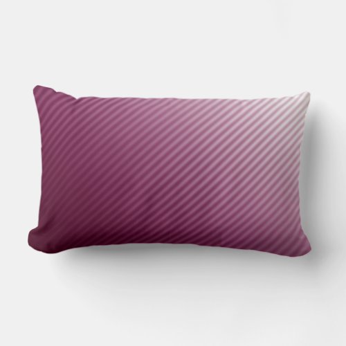 Gradient Cool Stylish Trendy Modern Stripe Pattern Lumbar Pillow
