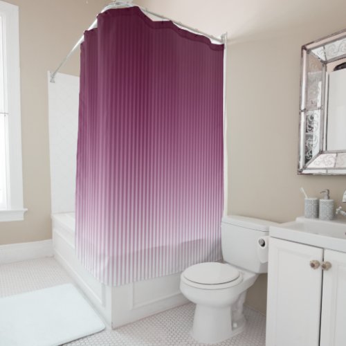 Gradient Cool Stylish Trendy Modern Stripe Pattern Shower Curtain