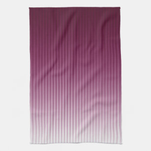 Gradient Cool Stylish Trendy Red Stripe Pattern Kitchen Towel