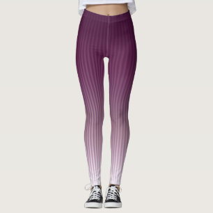 Gradient Cool Stylish Trendy Stripe Pattern Leggings