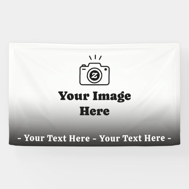 Gradient Custom Text and Image Banner (Horizontal)