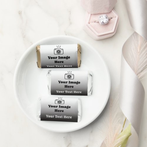 Gradient Custom Text and Image Hershey's Miniatures