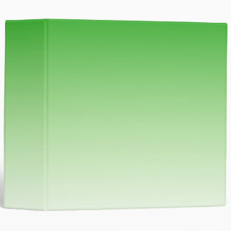 Gradient Dark Green to Light Green 3 ring binder