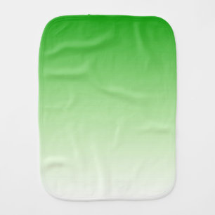 Gradient Dark Green to Light Green burp cloth