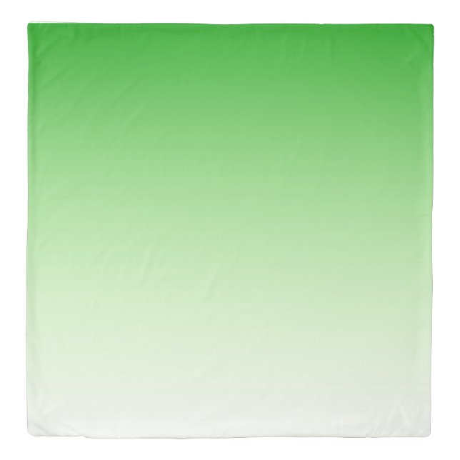 Gradient Dark Green to Light Green duvet cover (Front)