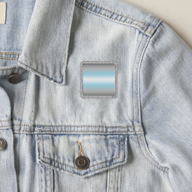 Gradient Demiboy Pride Flag – Demiboy Flag Patch (On Jacket)
