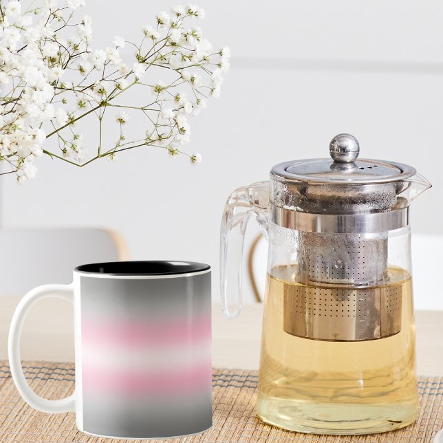Gradient Demigirl Pride Flag – Demigirl Flag Two-Tone Coffee Mug (Creator Uploaded)