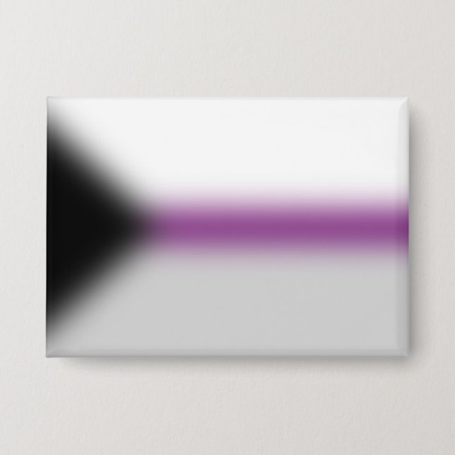 Gradient Demisexual Pride Flag – Demi Flag Button (Front)