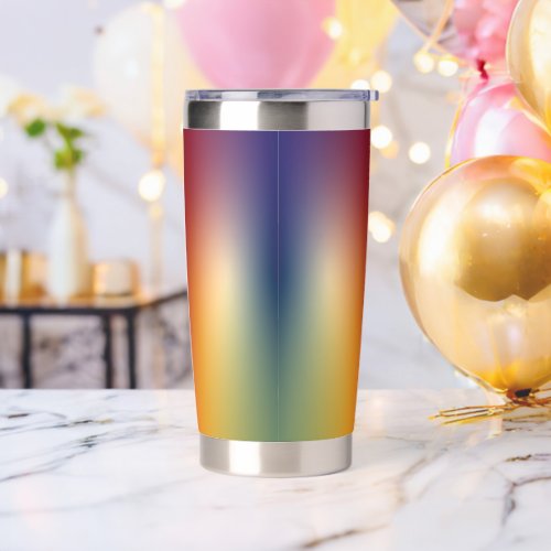 gradient design on thermal tumbler