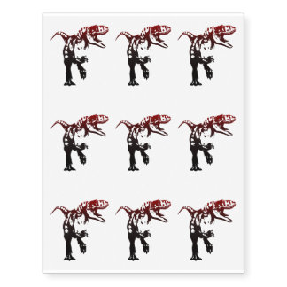 Gradient Dino Temporary Tattoos