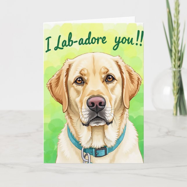 Gradient Dog Pattern Card (Front)