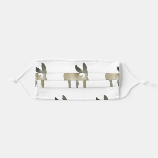 Gradient Donkey Face Mask (Front, Folded)