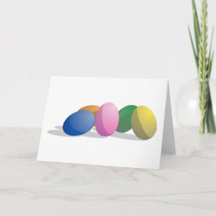 Gradient Easter Eggs Holiday Card